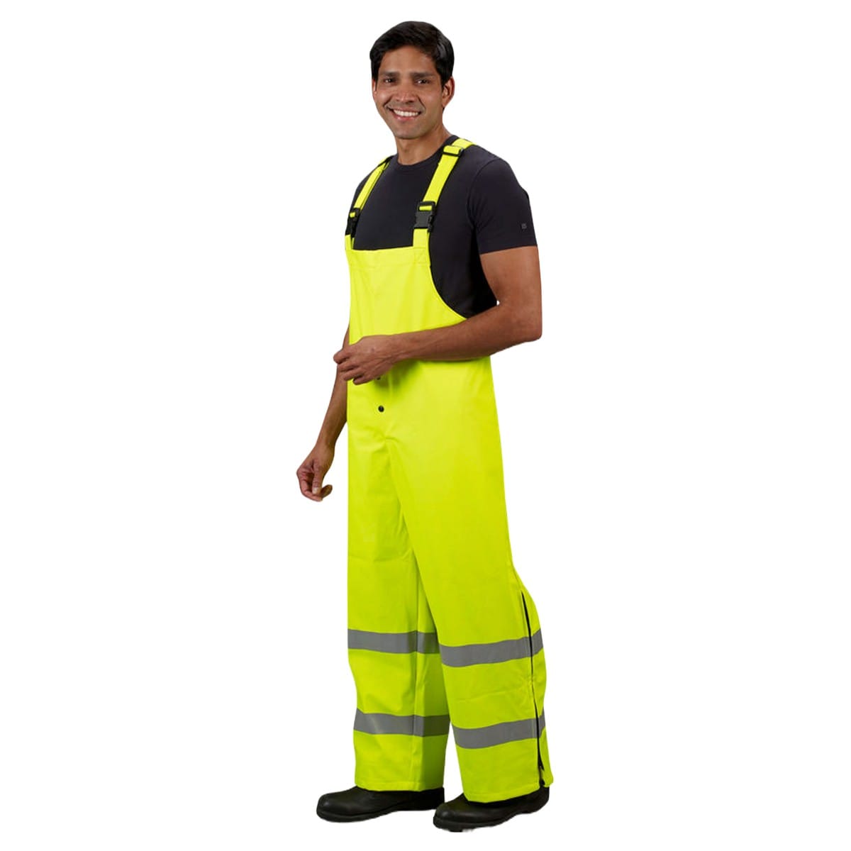 Lakeland Arc FR Rated Rainwear Bib Pants in Hi-Vis Yellow